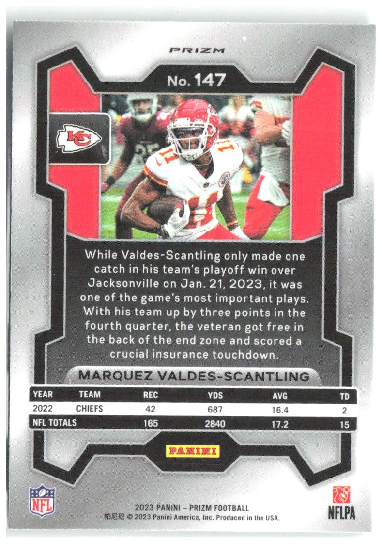 Marquez Valdes-Scantling Prizm - Neon Green Pulsar 147 2023 Kansas City Chiefs