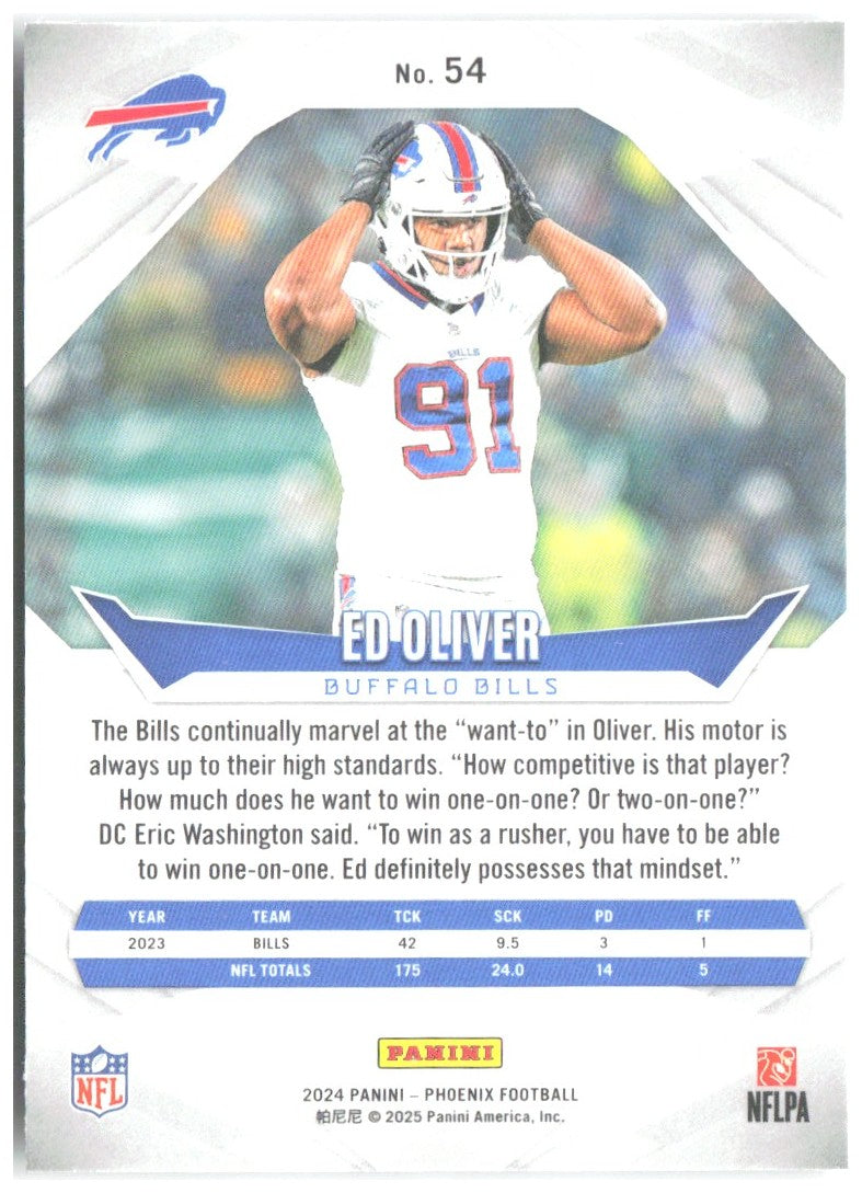 Ed Oliver Panini Phoenix - International 54 2024 Buffalo Bills