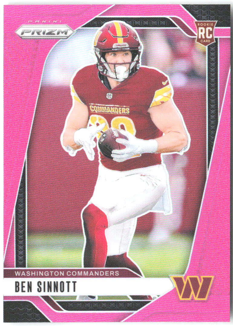 Ben Sinnott Panini Prizm - Pink 307 2024 Washington Commanders