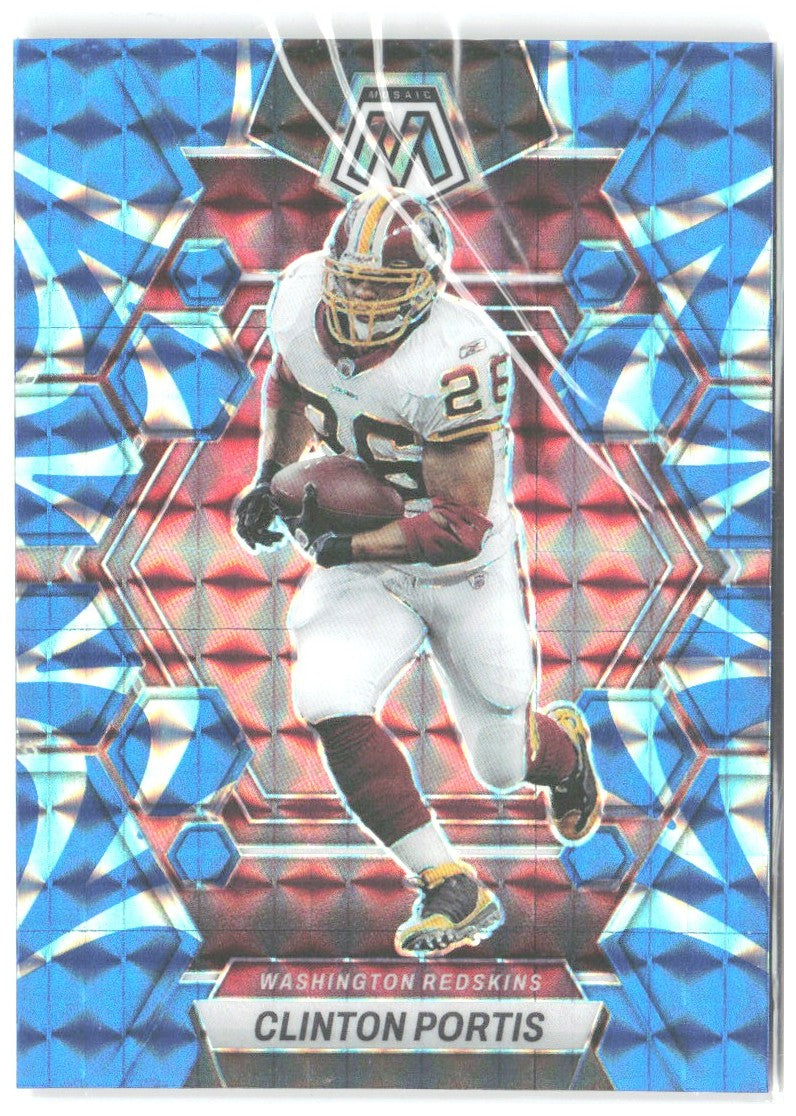 Clinton Portis Panini Mosaic - Reactive Blue Mosaic 249 2023 Washington Redskins