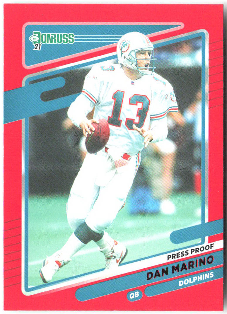 Dan Marino Donruss - Press Proof Red 66 2021 Miami Dolphins