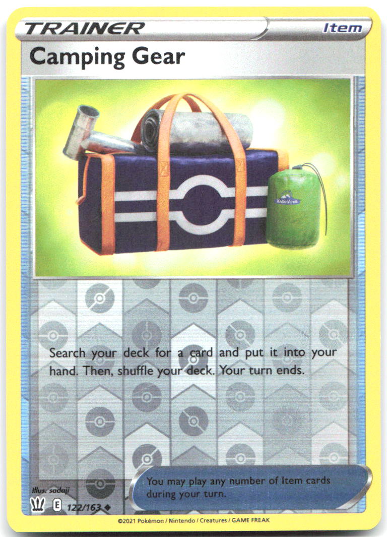 Camping Gear Reverse Holo Uncommon SWSH05 Battle Styles 122/163 NM sadaji
