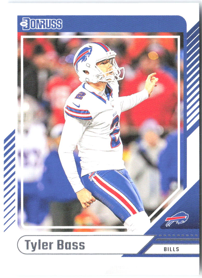 Tyler Bass Donruss 224 2024 Buffalo Bills