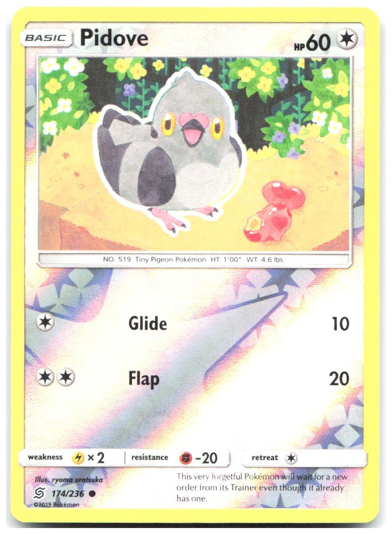Pidove Reverse Holo Common SM Unified Minds 174/236 NM ryoma uratsuka