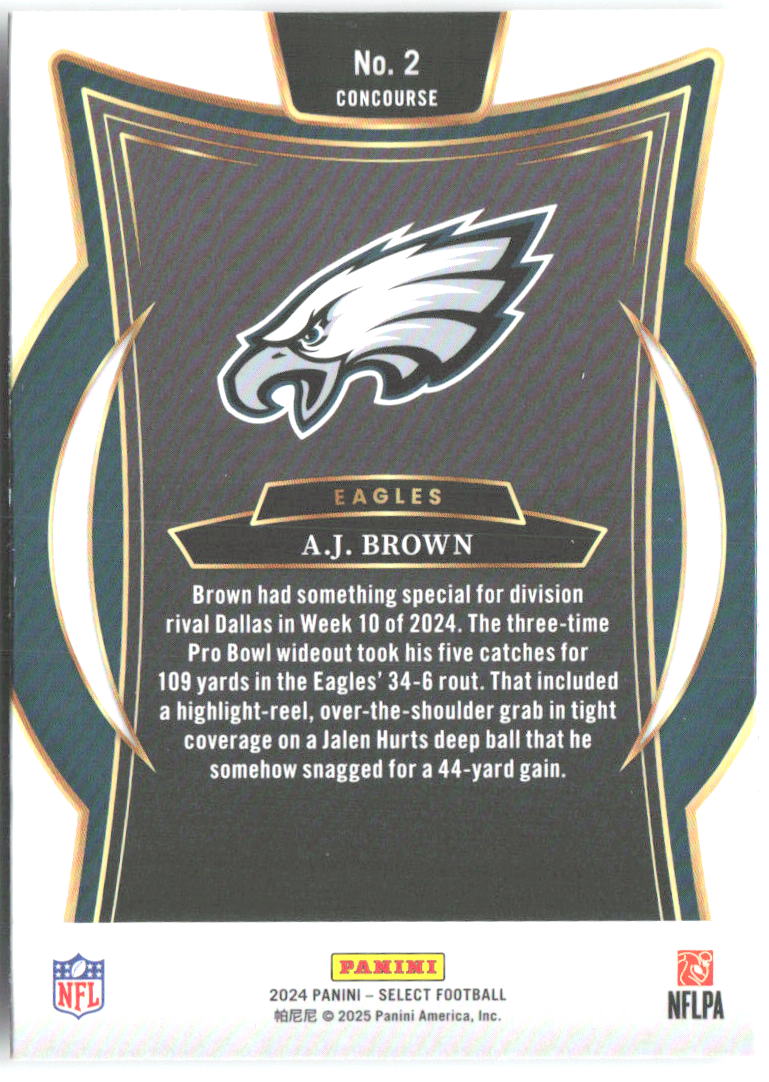 A.J. Brown Panini Select 2 2024 Philadelphia Eagles