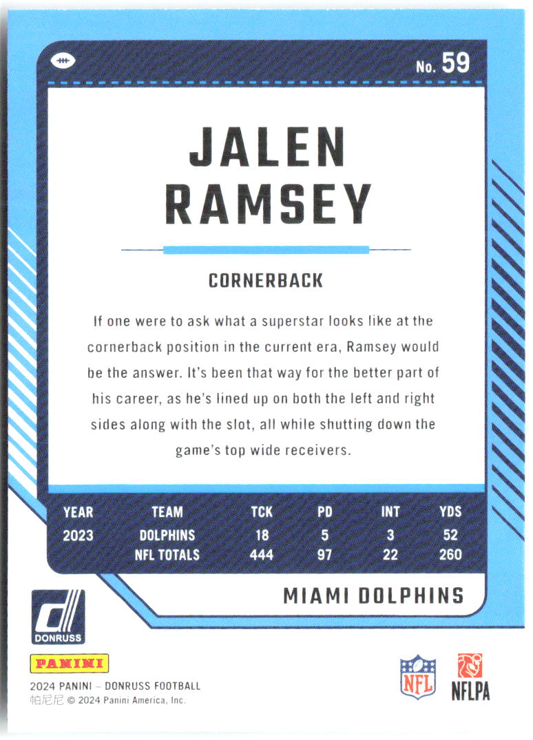 Jalen Ramsey Base Donruss 59 NM