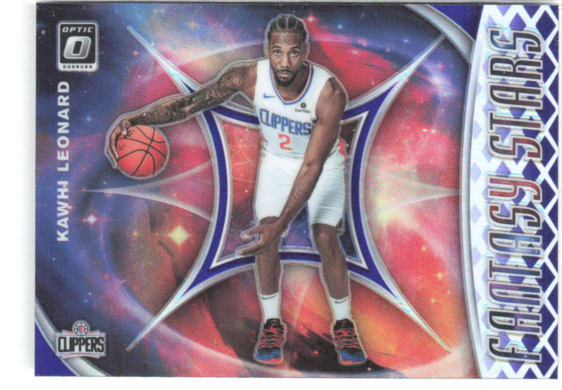 Kawhi Leonard Donruss Optic - Fantasy Stars Holo 10 2019-20 Los Angeles Clippers