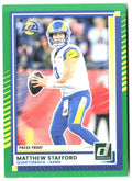 Matthew Stafford Donruss - Press Proofs Green 296 2025 Los Angeles Rams