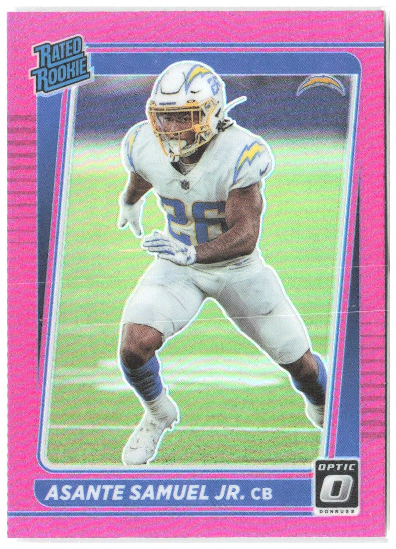 Asante Samuel Jr. Donruss Optic - Pink 272 2021 Los Angeles Chargers