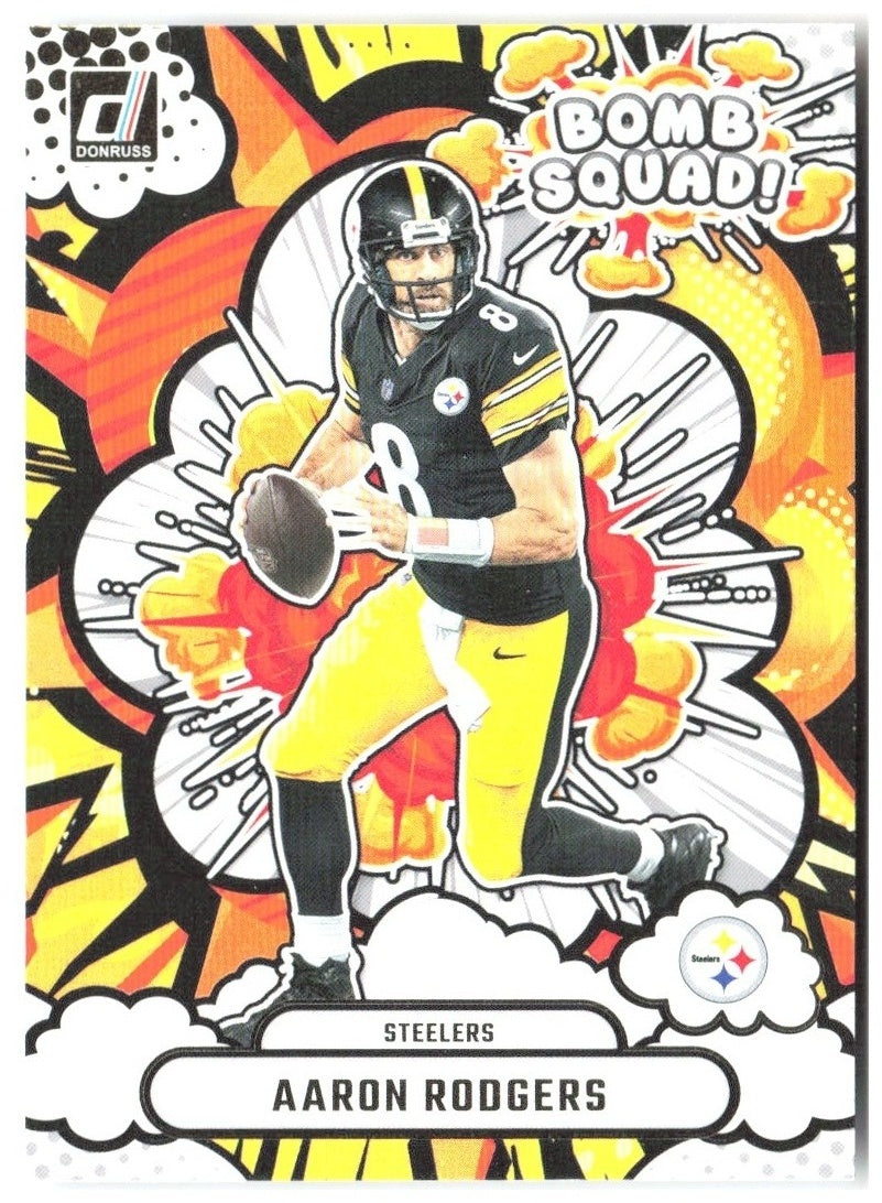 Aaron Rodgers Donruss - Bomb Squad BS-ARS 2025 Pittsburgh Steelers