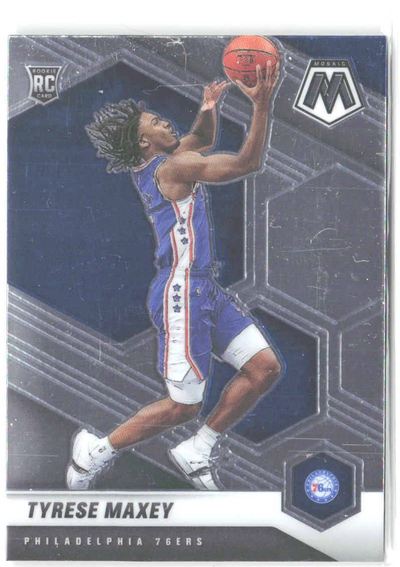 Tyrese Maxey Panini Mosaic 203 2020-21 Philadelphia 76ers RC