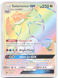 Salamence GX Secret Holo Secret Rare Dragon Majesty 73/70 NM 5ban Graphics