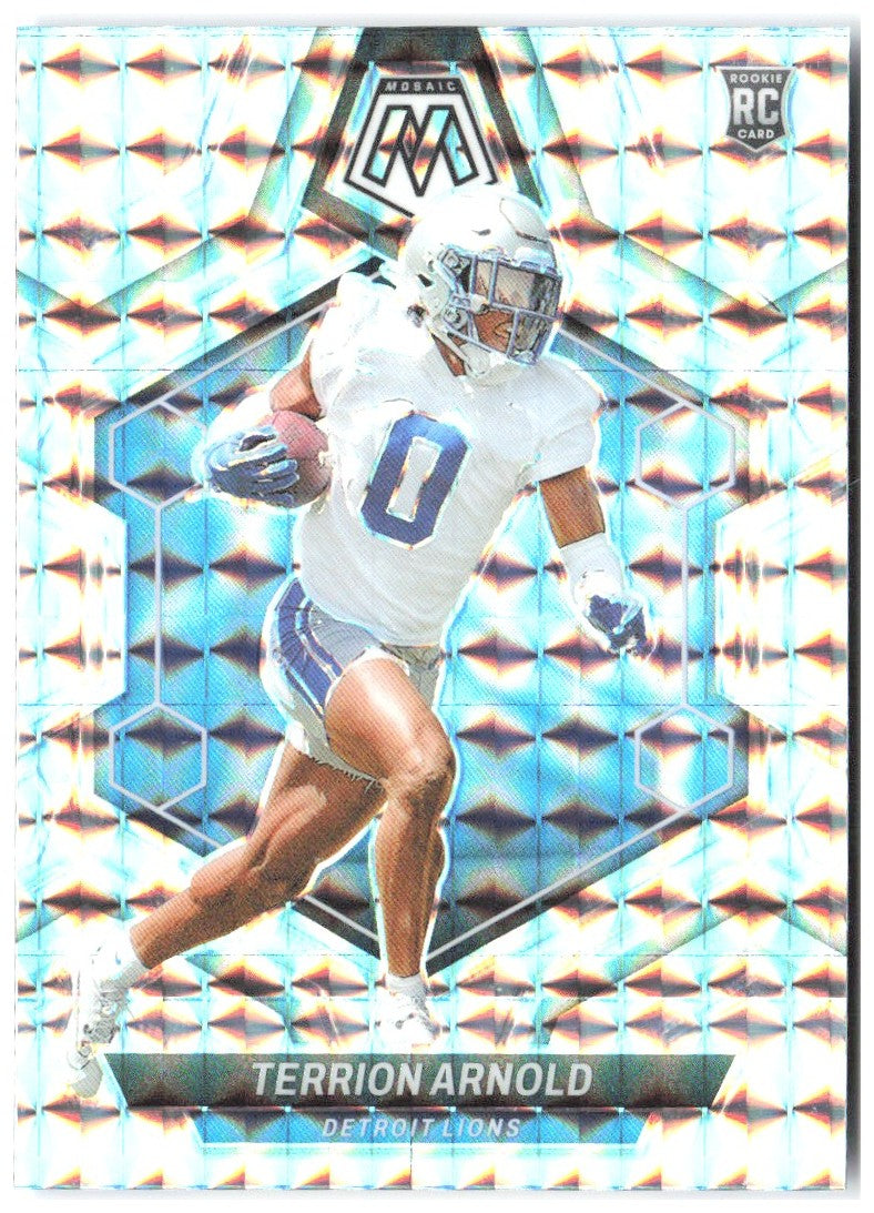 Terrion Arnold Panini Mosaic - Mosaic 324 2024 Detroit Lions