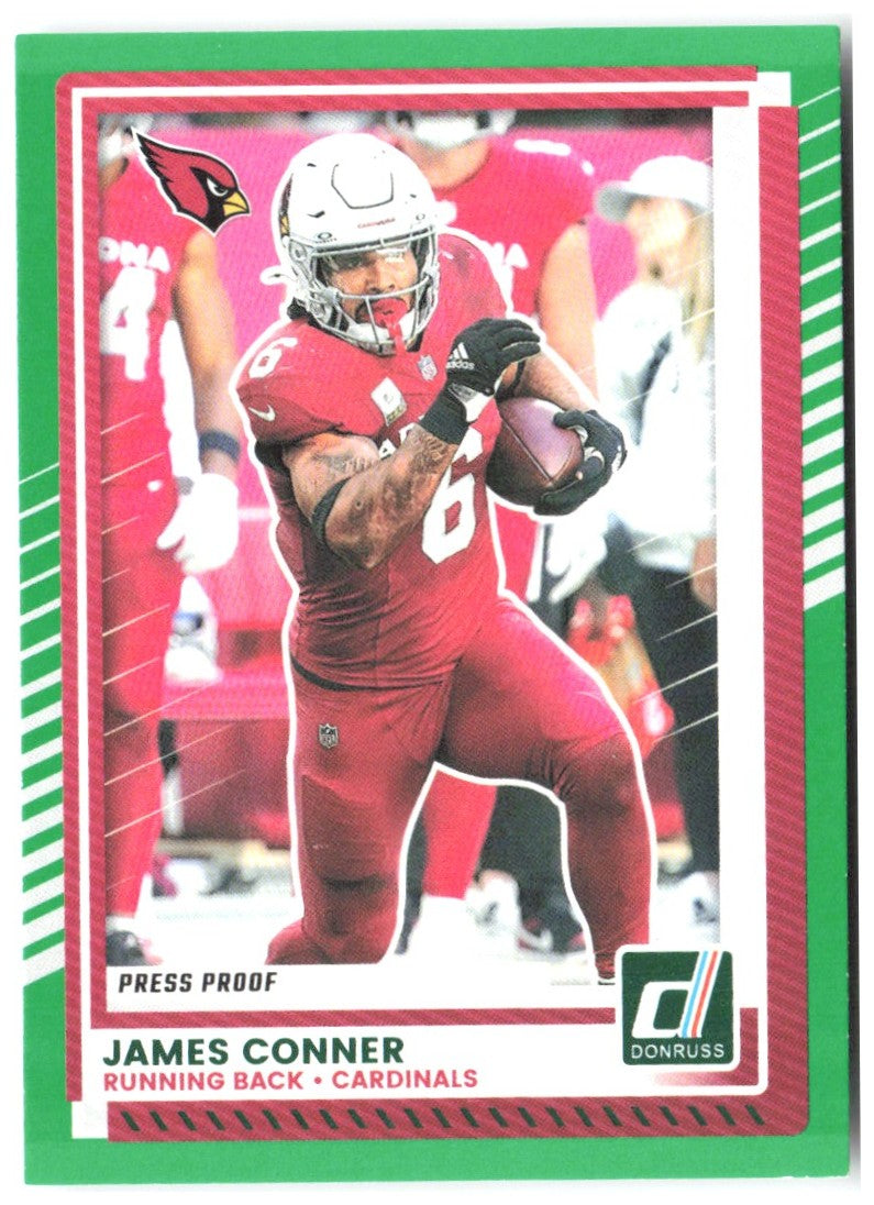 James Conner Donruss - Press Proofs Green 150 2025 Arizona Cardinals