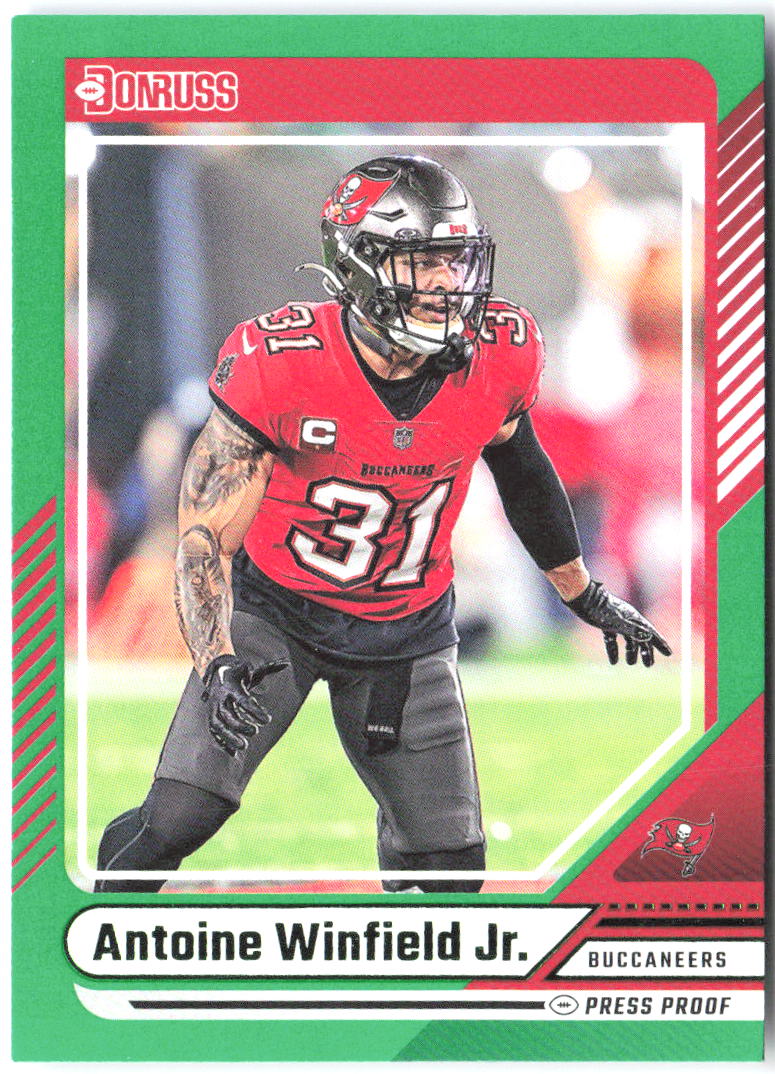 Antoine Winfield Jr. Donruss - Press Proof Green 181 2024 Tampa Bay Buccaneers