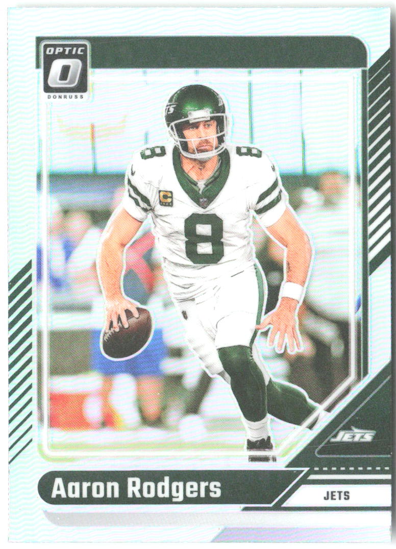Aaron Rodgers Donruss Optic - Holo 152 2024 New York Jets