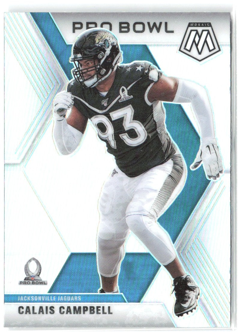 Calais Campbell Panini Mosaic - Prizm Silver 255 2020 Jacksonville Jaguars