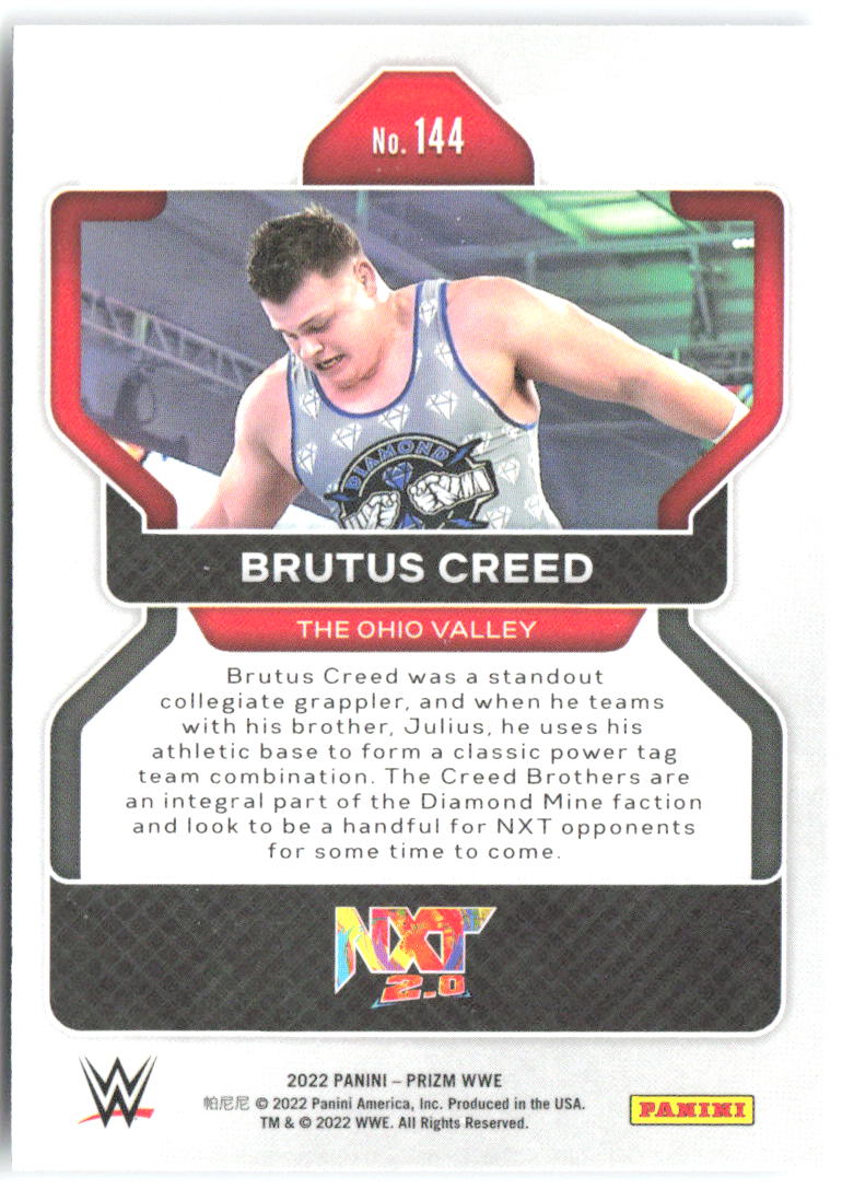 Brutus Creed Panini Prizm WWE 144 2022 RC