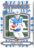 Isaac TeSlaa Donruss - Rated Rookies Throwback 22 2025 Detroit Lions