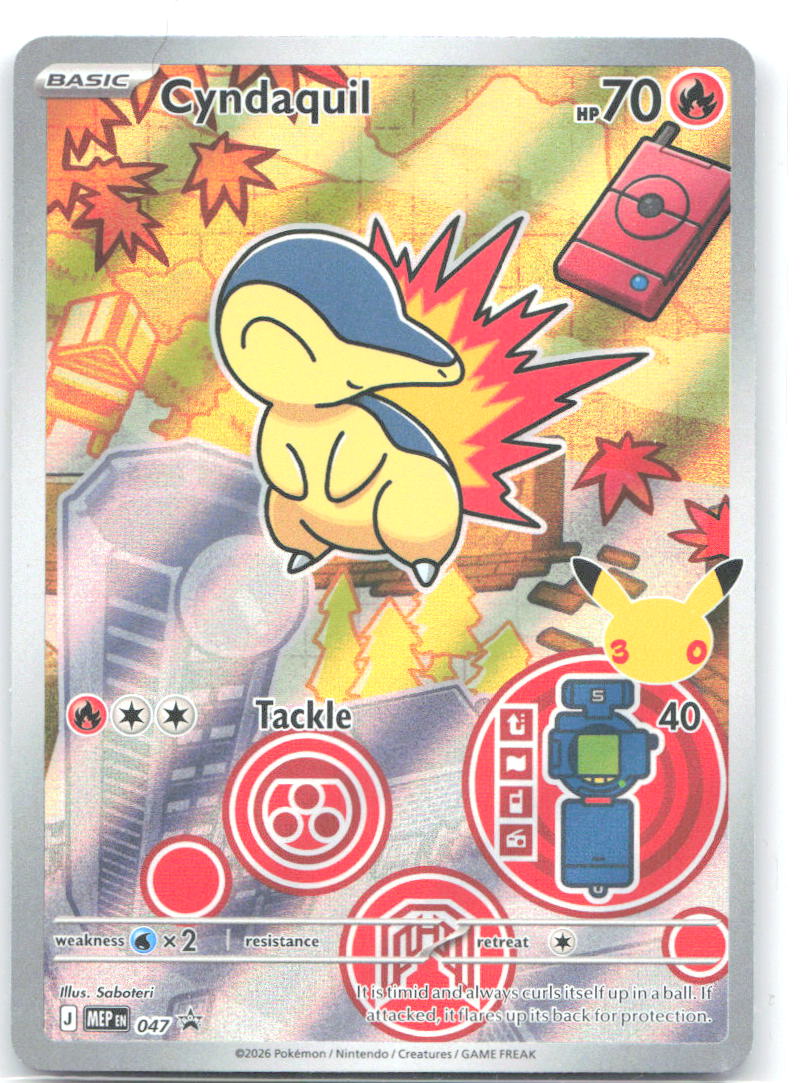 Cyndaquil Holo Promo ME: Mega Evolution Promo 047 NM Saboteri