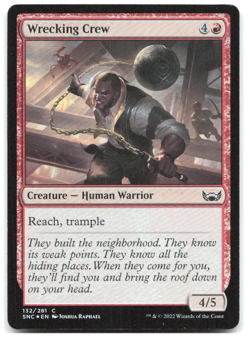 Wrecking Crew Foil C Streets of New Capenna 132 NM Joshua Raphael