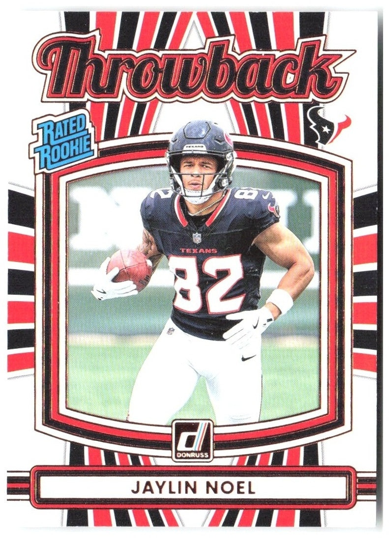 Jaylin Noel Donruss - Rated Rookies Throwback 45 2025 Houston Texans