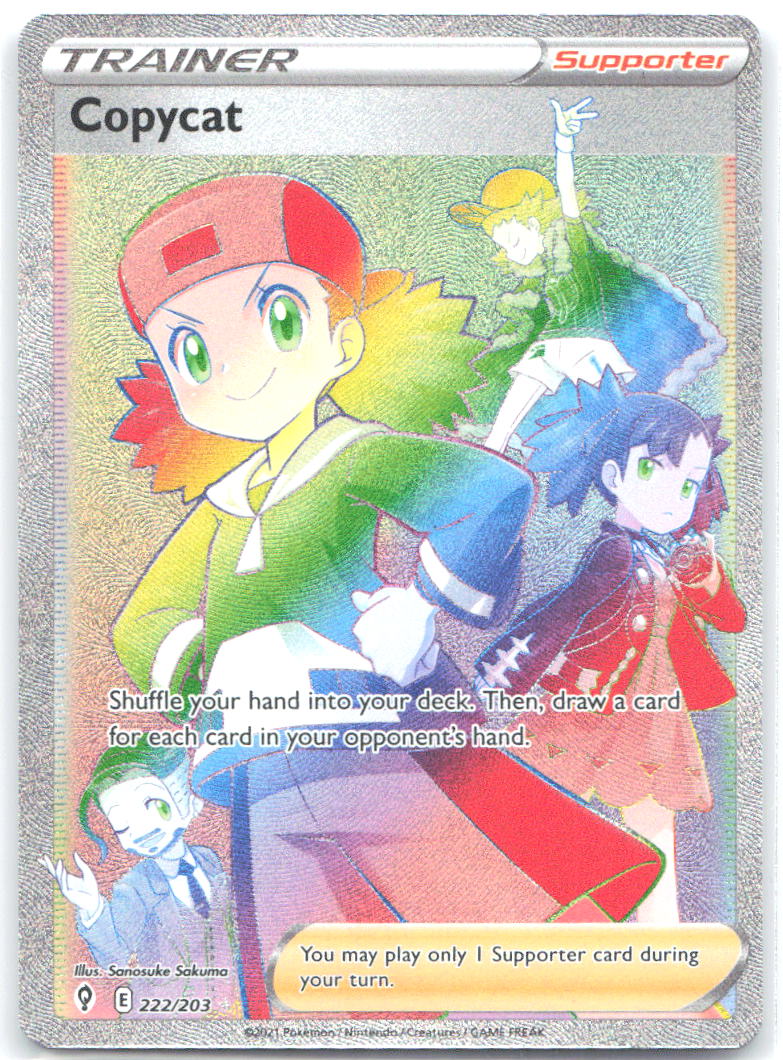 Copycat Secret Holo Secret Rare SWSH07 Evolving Skies 222/203 NM Sanosuke Sakuma