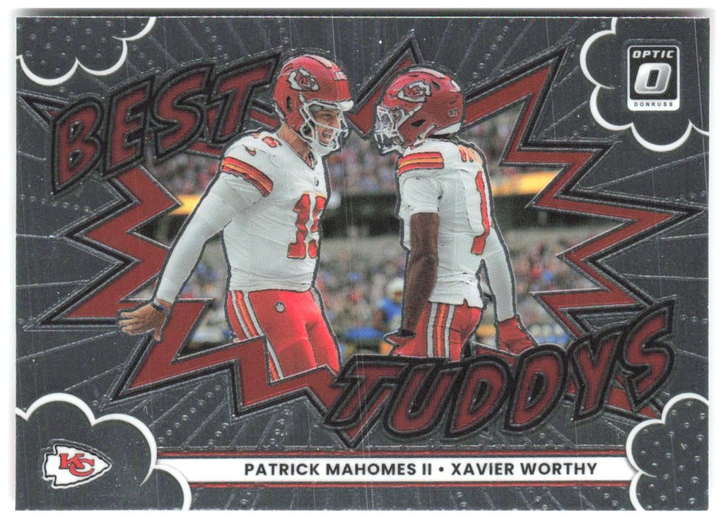 Patrick Mahomes II/Xavier Worthy Donruss Optic - Best Tuddys 1 2025 Chiefs