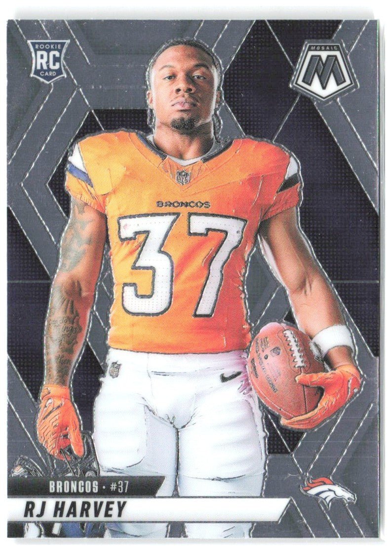 RJ Harvey Panini Mosaic 284 2025 Denver Broncos RC