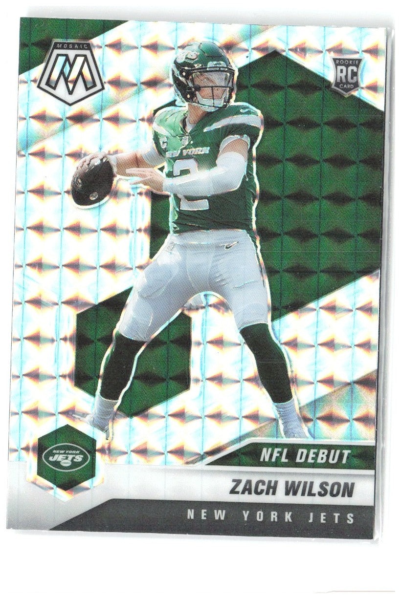 Zach Wilson Panini Mosaic - Prizm 243 2021 New York Jets