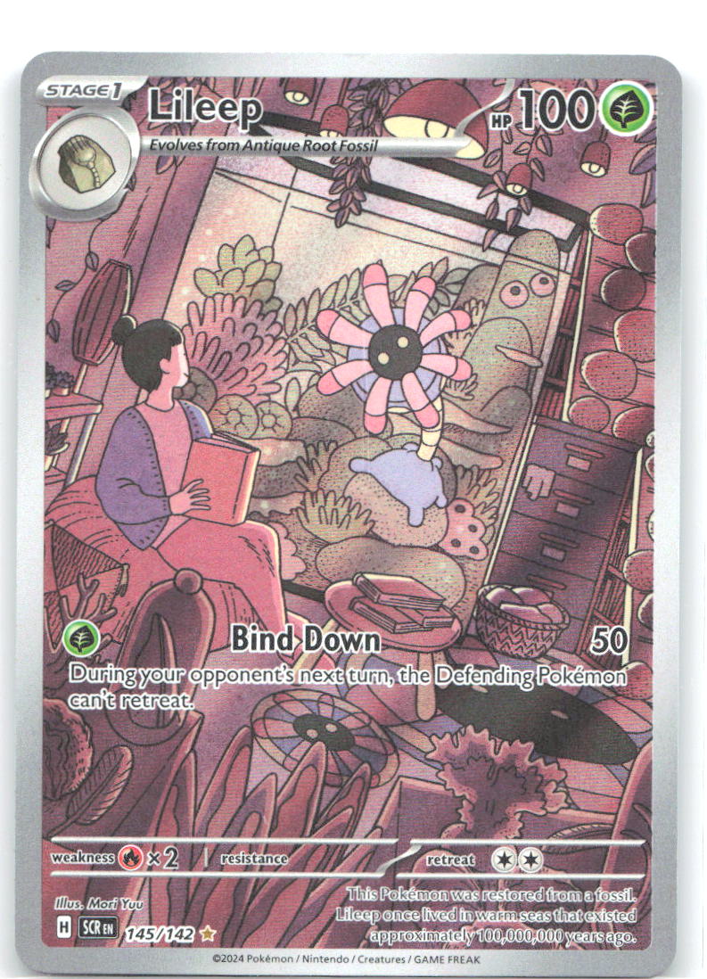 Lileep Holo Illustration Rare SV07: Stellar Crown 145/142 NM Mori Yuu