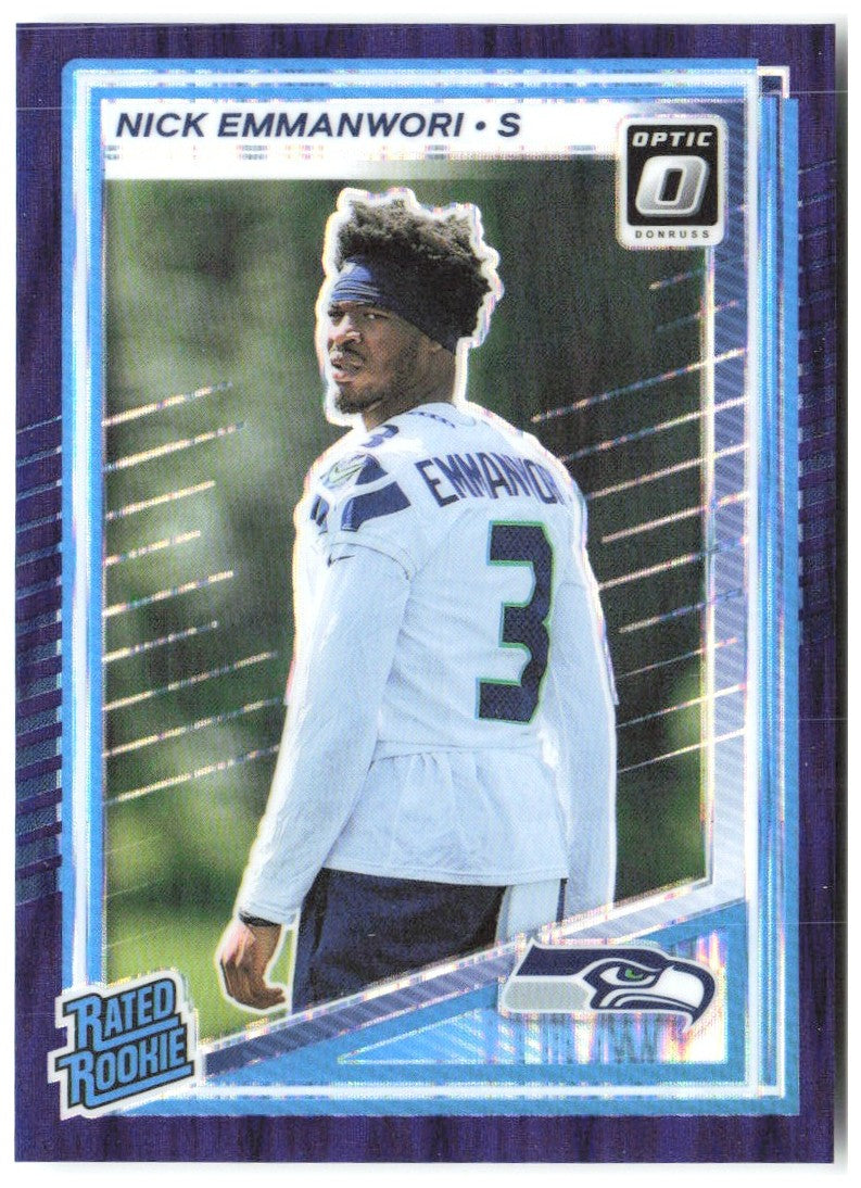 Nick Emmanwori Donruss Optic - Purple Shock 277 2025 Seattle Seahawks