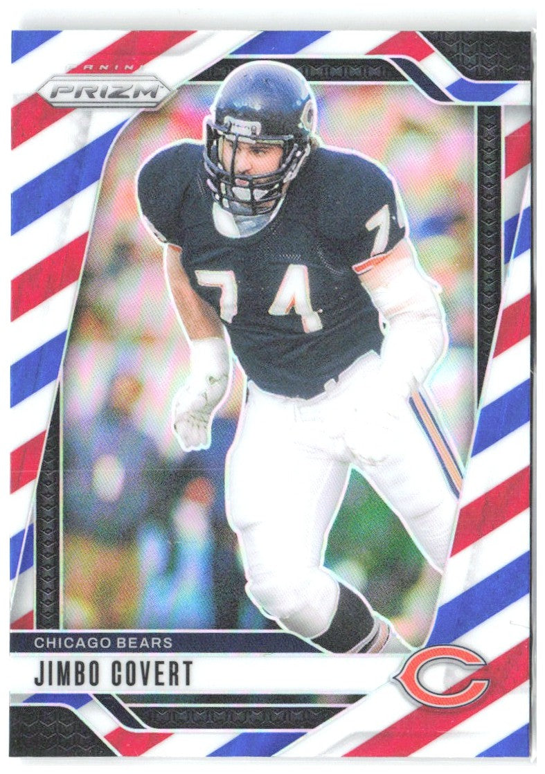 Jimbo Covert Panini Prizm - Red White and Blue 53 2024 Chicago Bears