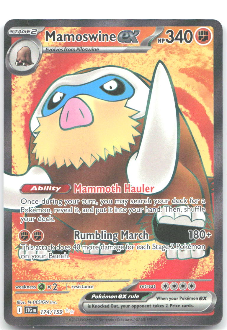 Mamoswine ex Holo Ultra Rare SV09: Journey Together 174/159 NM N DESIGN Inc