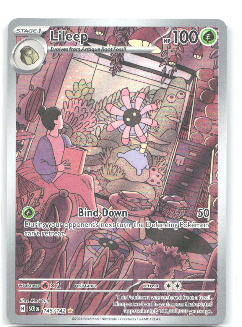 Lileep Holo Illustration Rare SV07: Stellar Crown 145/142 NM Mori Yuu