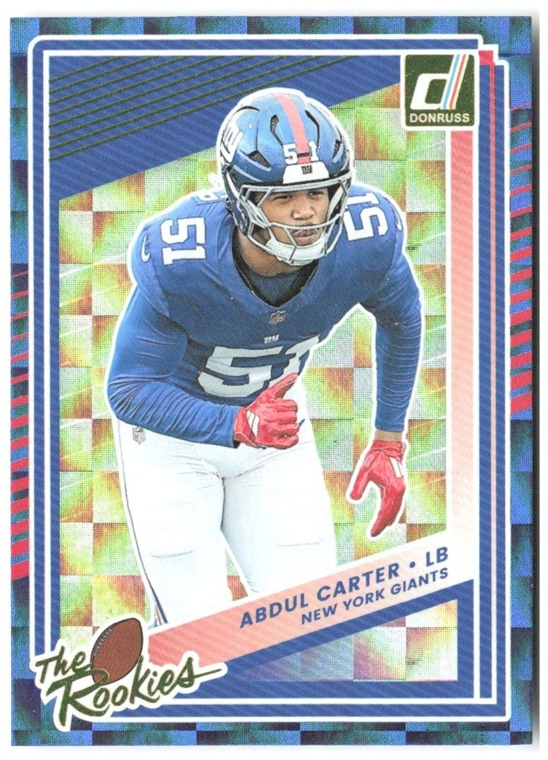 Abdul Carter Donruss - The Rookies 4 2025 New York Giants