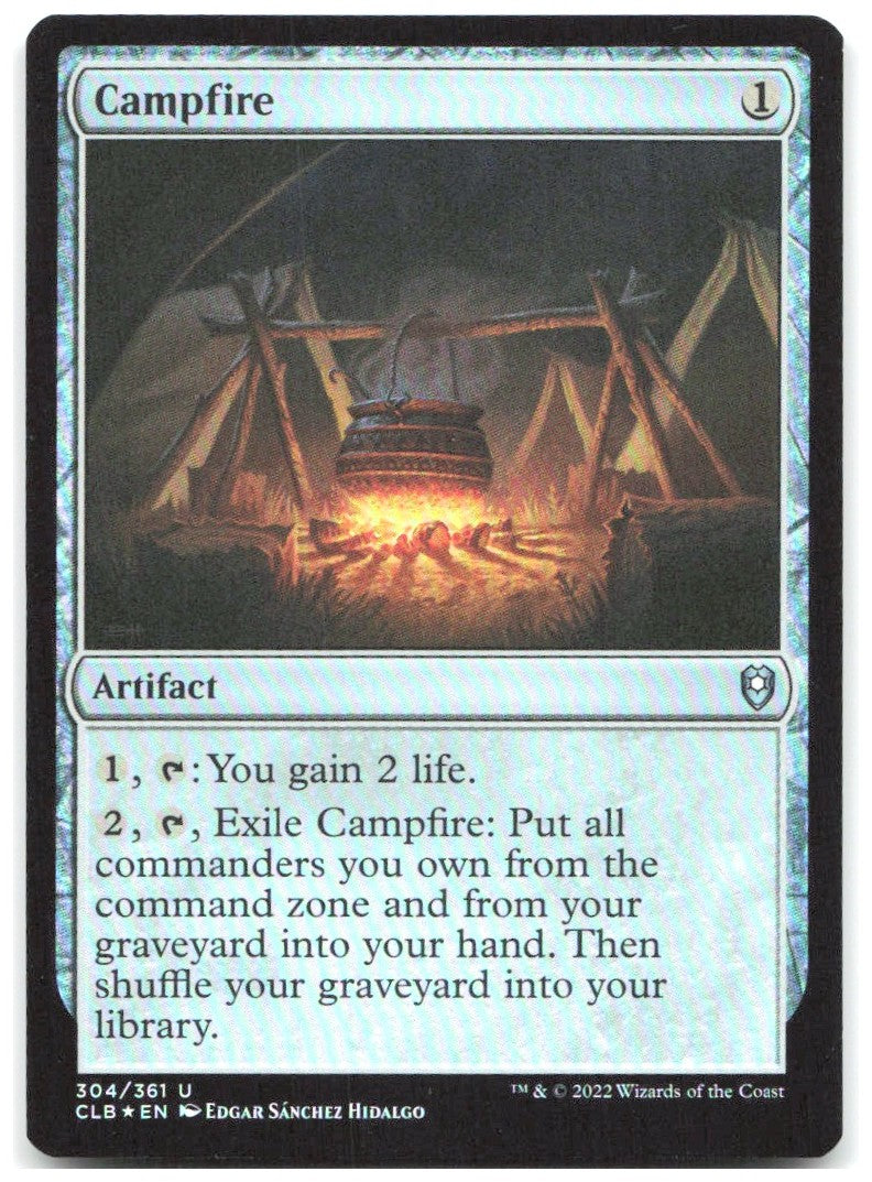 Campfire Foil U Commander Legends Battle for Baldur's Gate 304 NM