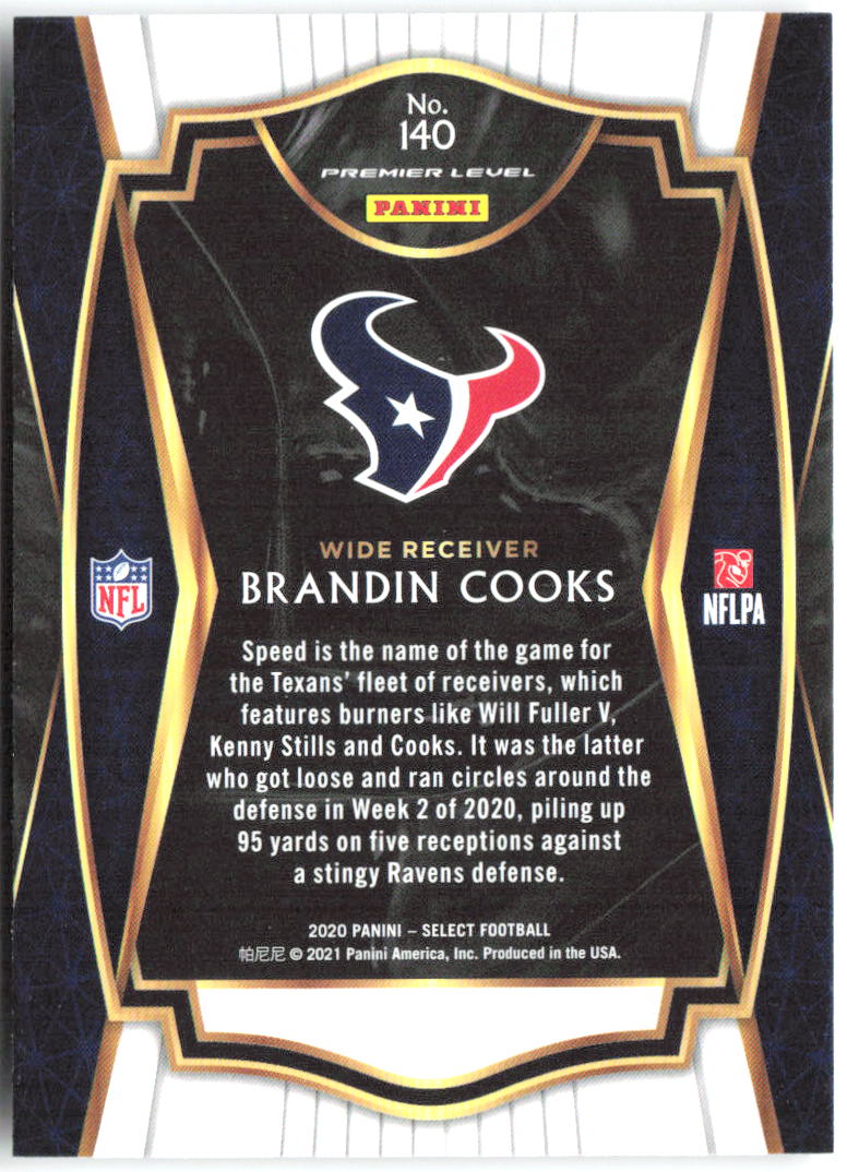 Brandin Cooks Panini Select 140 2020 Houston Texans