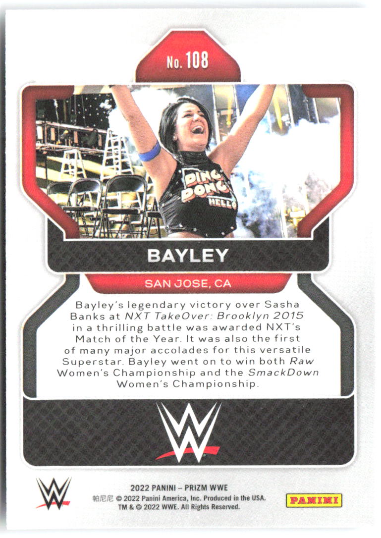 Bayley Panini Prizm WWE 108 2022