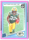 Matthew Golden Donruss - Optic Rated Rookies Pink 311 2025 Green Bay Packers