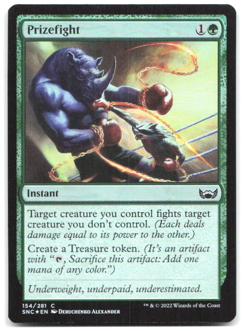 Prizefight Foil C Streets of New Capenna 154 NM Deruchenko Alexander