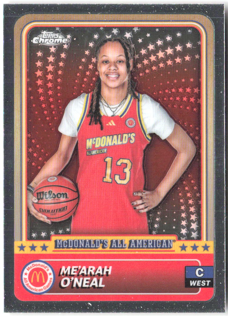 Me’Arah O’Neal Topps Chrome McDonald's All-American 70 2024