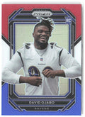 David Ojabo Panini Prizm - Red White and Blue 388 2022 Baltimore Ravens