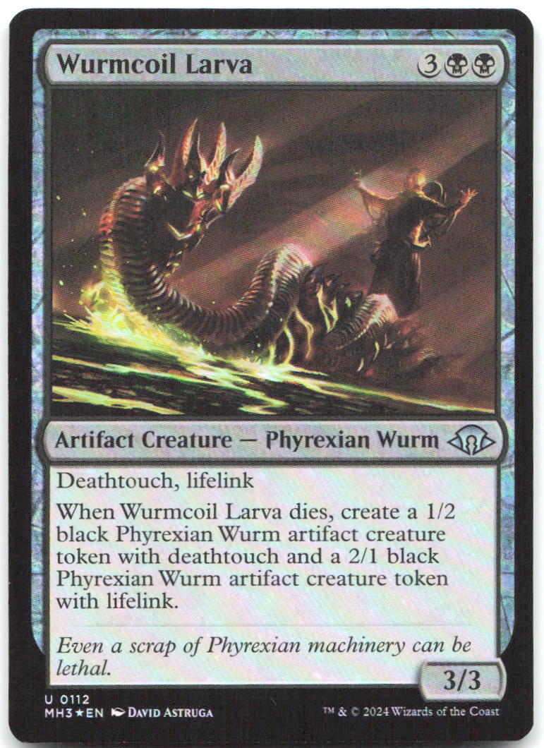 Wurmcoil Larva Foil U Modern Horizons 3 112 NM David Astruga