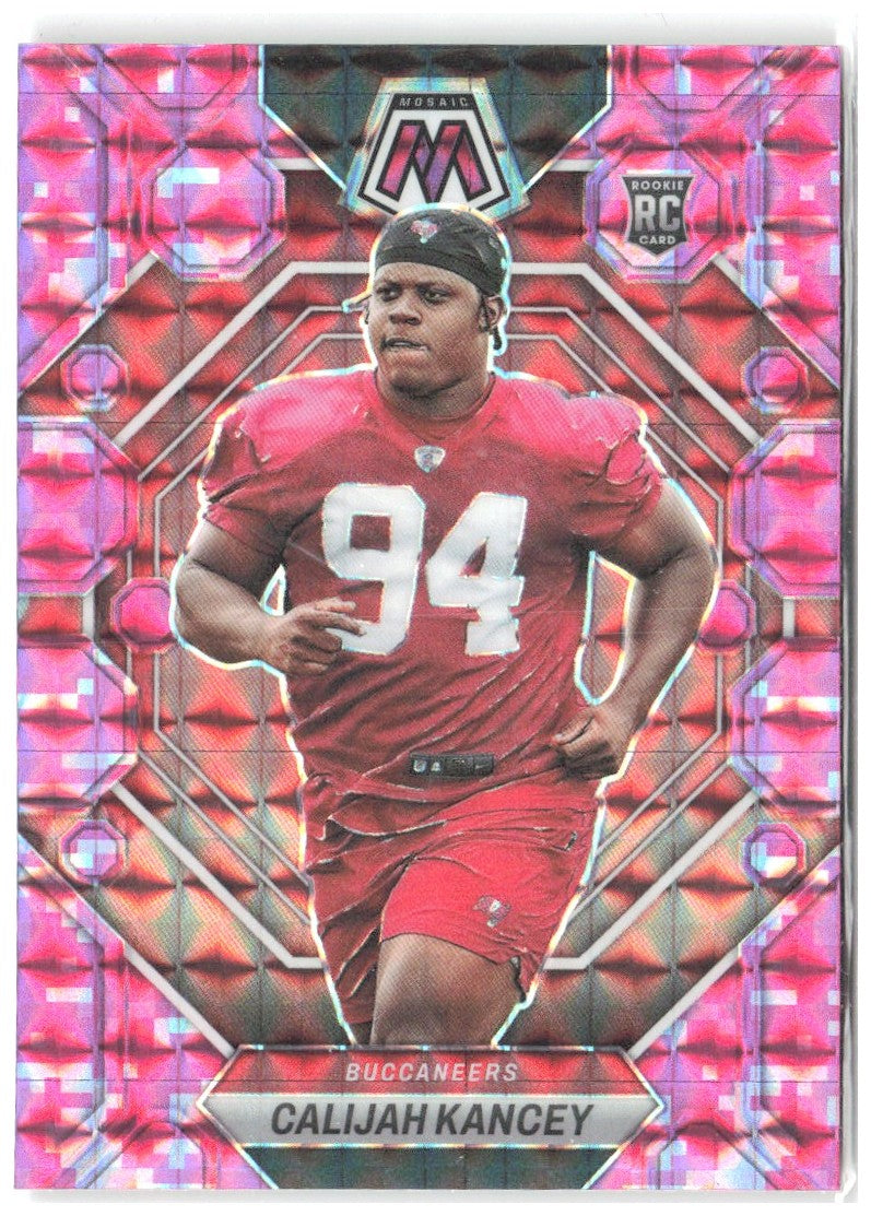 Calijah Kancey Panini Mosaic - Camo Pink Mosaic 293 2023 Tampa Bay Buccaneers
