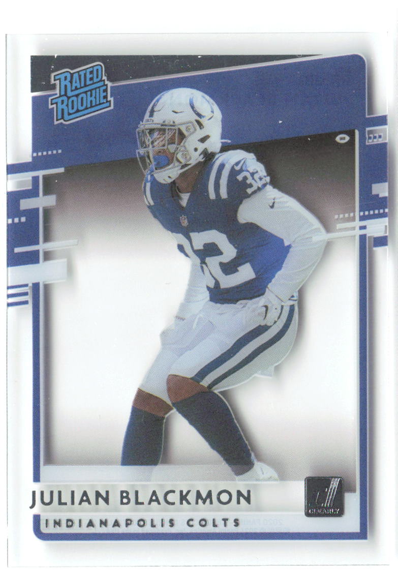 Julian Blackmon Chronicles - Clearly Donruss Rated Rookies RR-JBL 2020 Colts