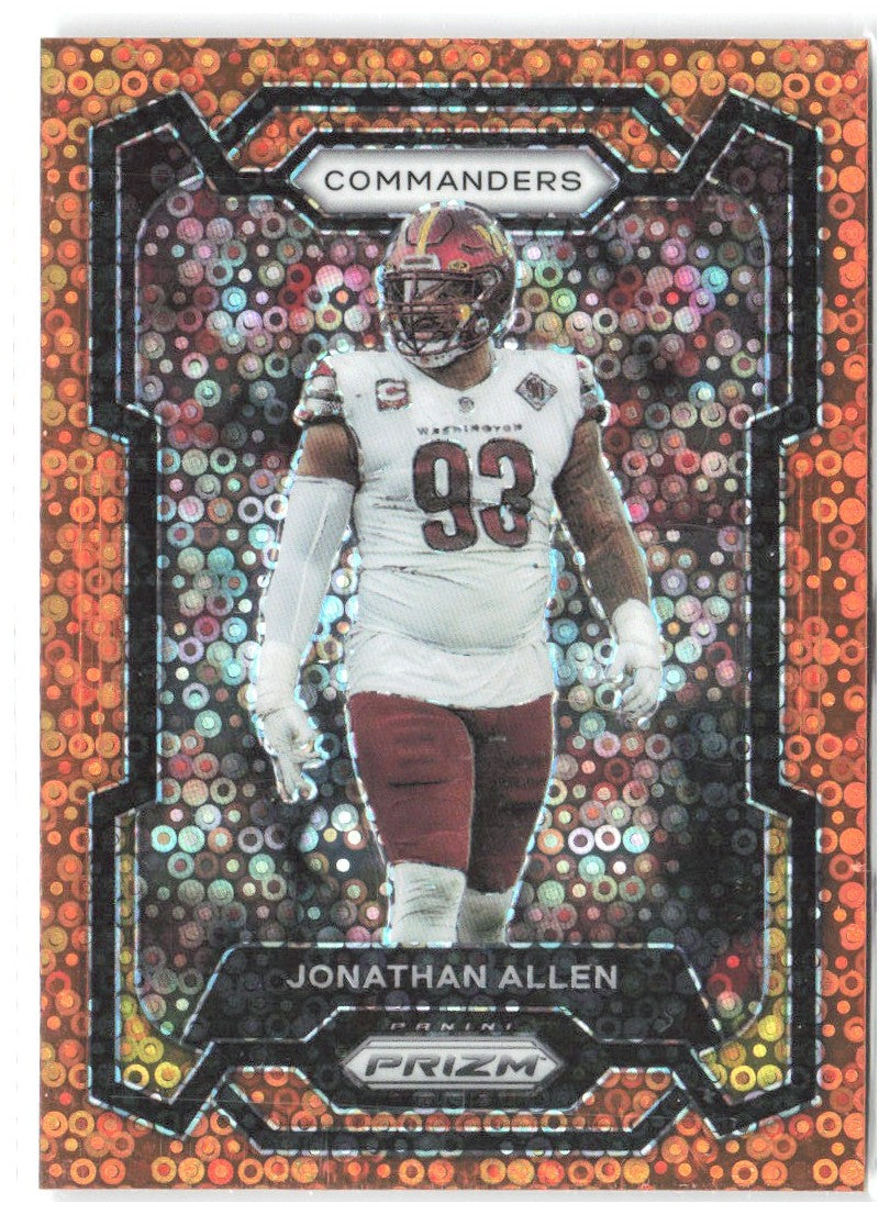 Jonathan Allen Panini Prizm - Disco 298 2023 Washington Commanders