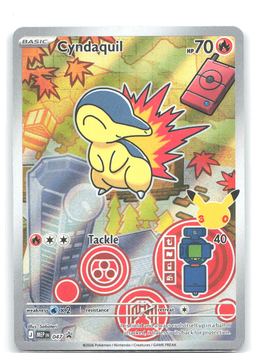 Cyndaquil Holo Promo ME: Mega Evolution Promo 047 NM Saboteri