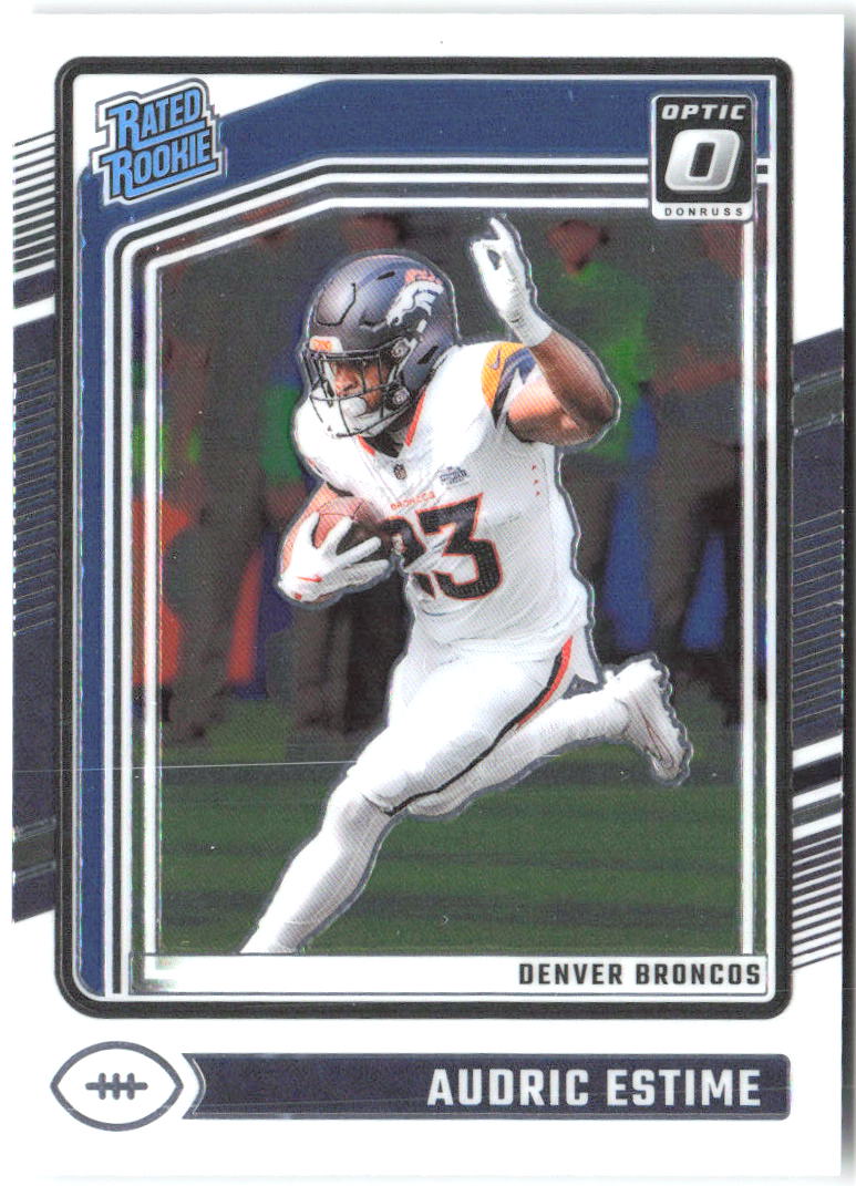 Audric Estime Donruss Optic 206 2024 Denver Broncos RC