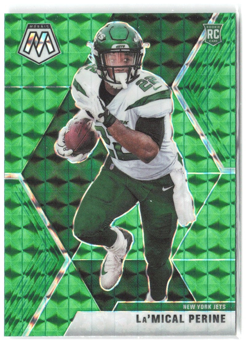 La'Mical Perine Panini Mosaic - Prizm Green 235 2020 New York Jets
